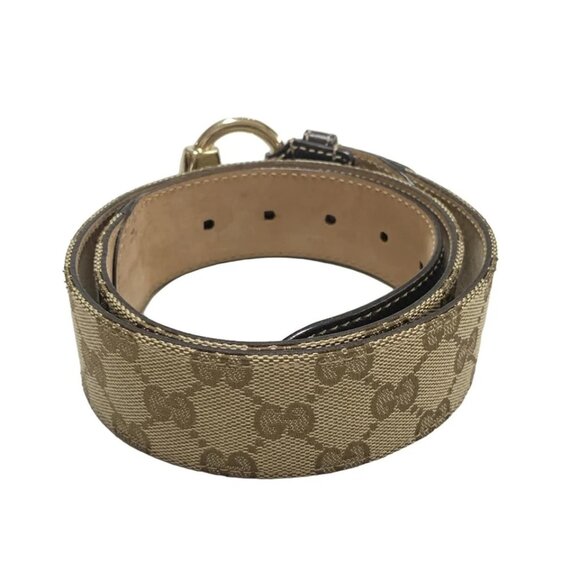 GUCCI - Beige Jacquard Belt 215-031125 - Picture 2 of 5